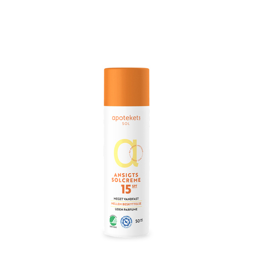Apotekets Ansigtssolcreme SPF 15, 50 ml