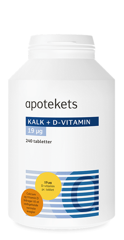 Apotekets Kalk og D-vitamin 19 µg