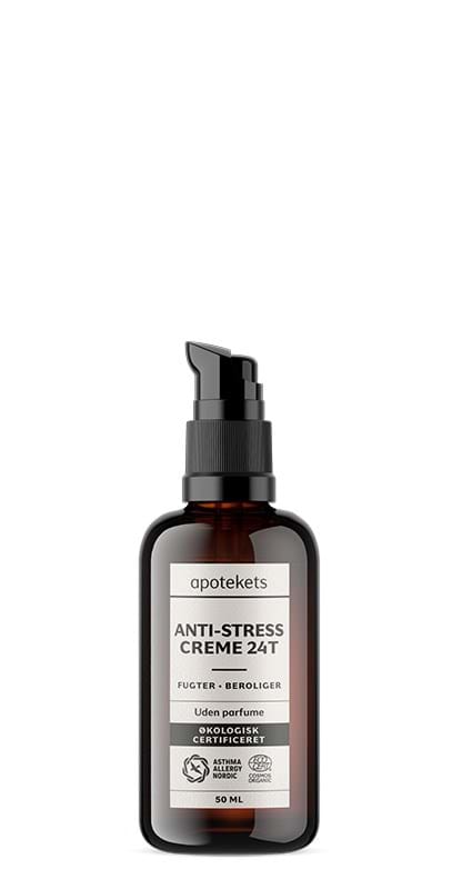 Apotekets Økologisk Certificeret Anti-stress Creme 24 Timer uden parfume