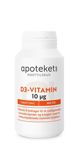 Apotekets D-vitamin med 10 mikrogram D3