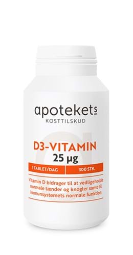Apotekets D-vitamin med 25 mikrogram D3