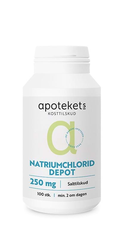 Apotekets Natriumchlorid Depot 250 mg salttilskud