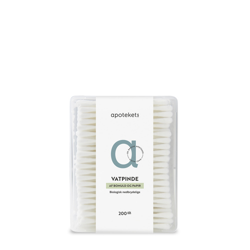Apotekets Vatpinde, 200 stk.
