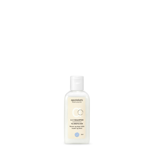 Apotekets Parfumefri 2-i-1 Shampoo Rejsestørrelse, 75 ml