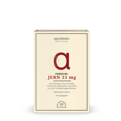 Apotekets Jern 25 mg, 100 stk.