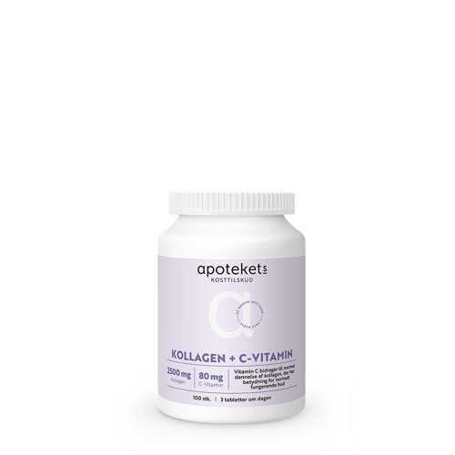 Apotekets Kollagen + C-vitamin, 100 stk.