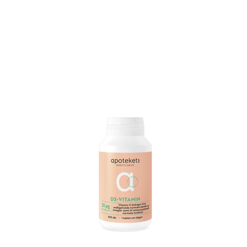 Apotekets D3-vitamin 25 µg, 300 stk.
