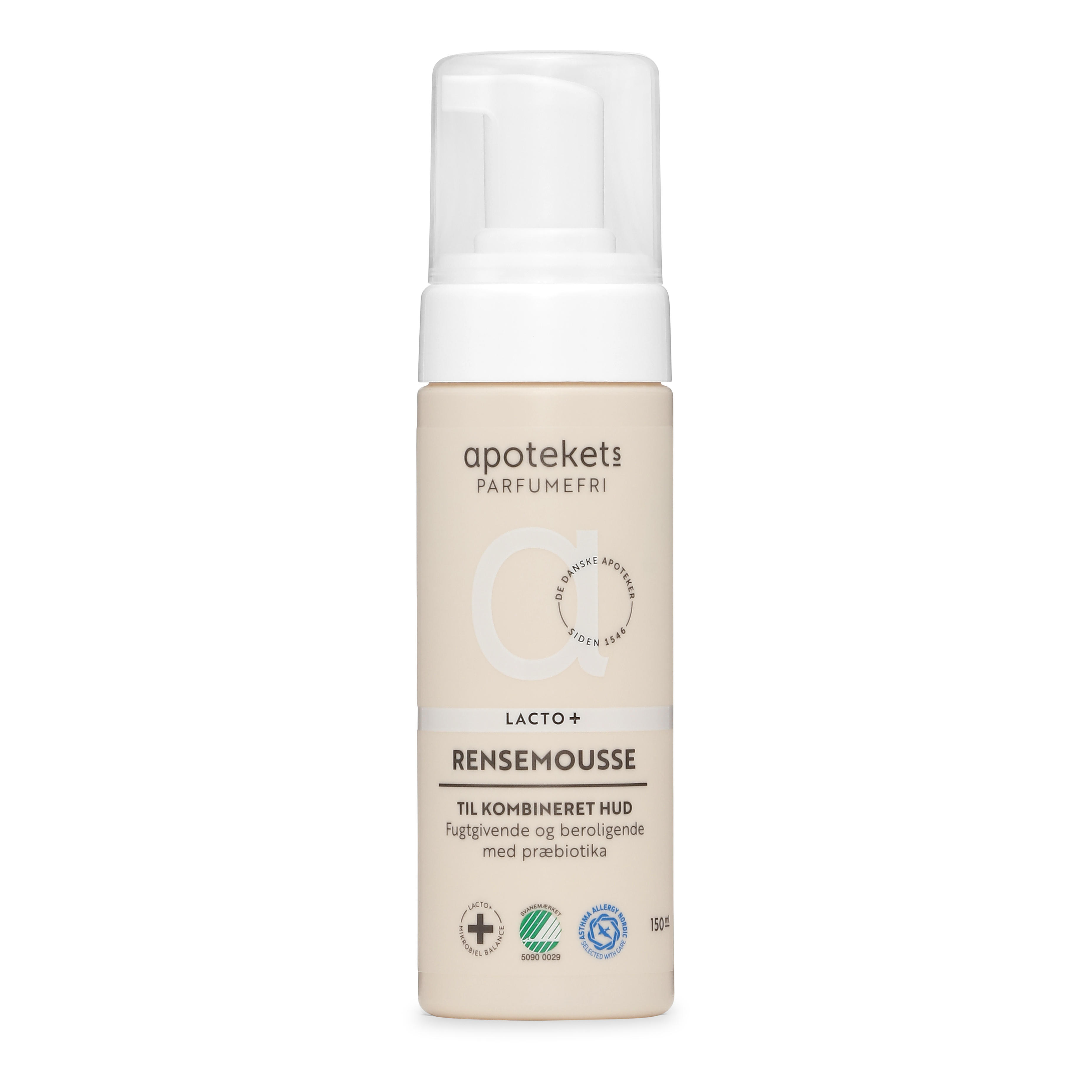 228297 Apotekets Parfumefri Lacto+ Rensemousse 150Ml