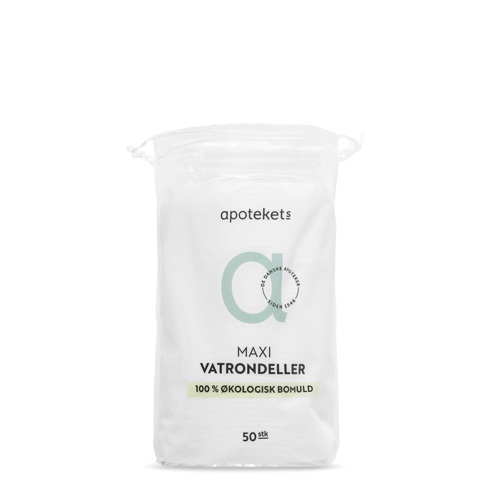 Apotekets Økologiske Vatrondeller Maxi, 50 stk.