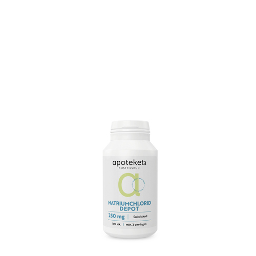 Apotekets Natriumchlorid Depot  250 mg, 100 stk.