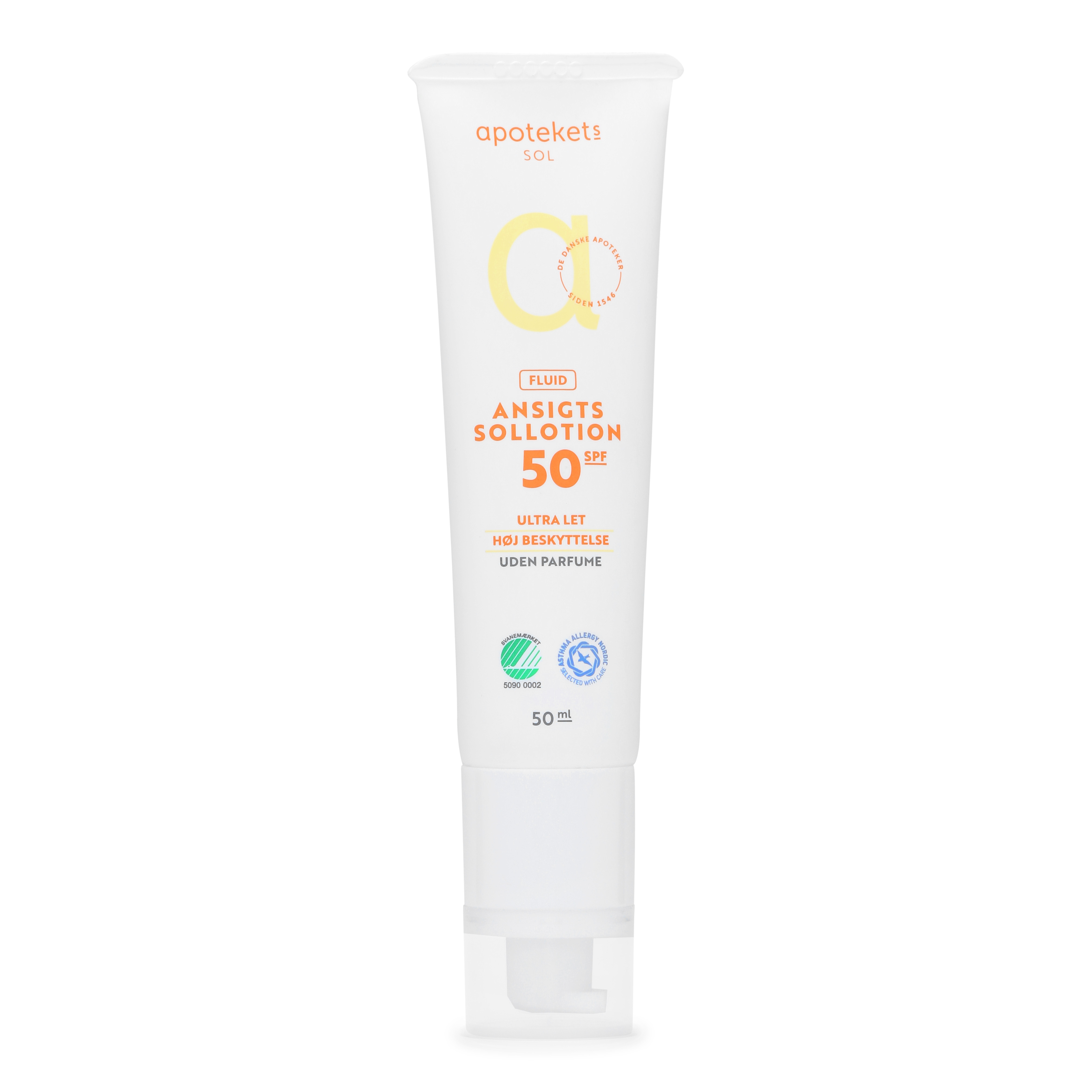 228803 Apotekets Fluid Ansigtsollotion SPF50 50Ml