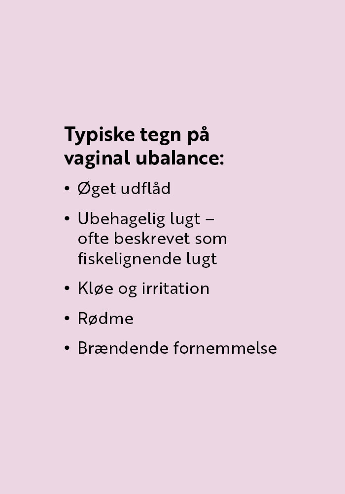 Vaginal Ubalance Symptomer Baggrund Boks Hoj